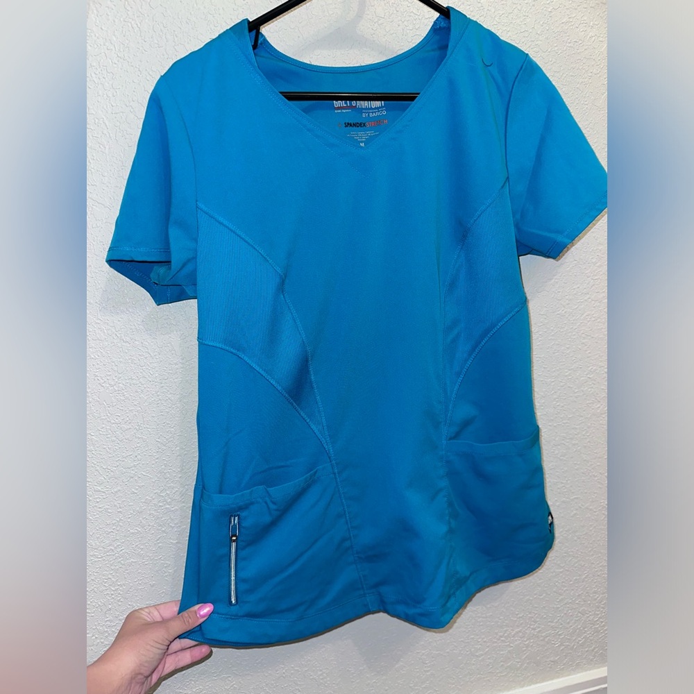Greys Anatomy scrub top TEAL